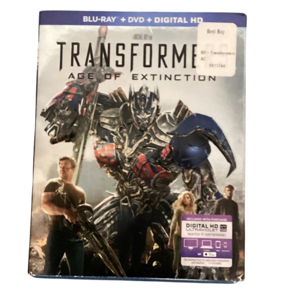 NEW‎ Transformers: Age Of Extinction Blu-Ray + DVD + Digital HD